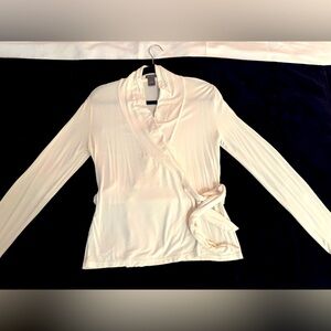 Ann Taylor true wrap sweater in winter white - medium
